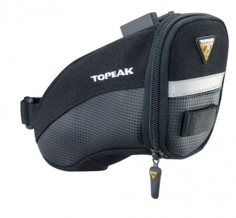 Accessories * | Topeak Aero Wedge Quick Clip Saddle Bag Small Bestsellers Black/Grey