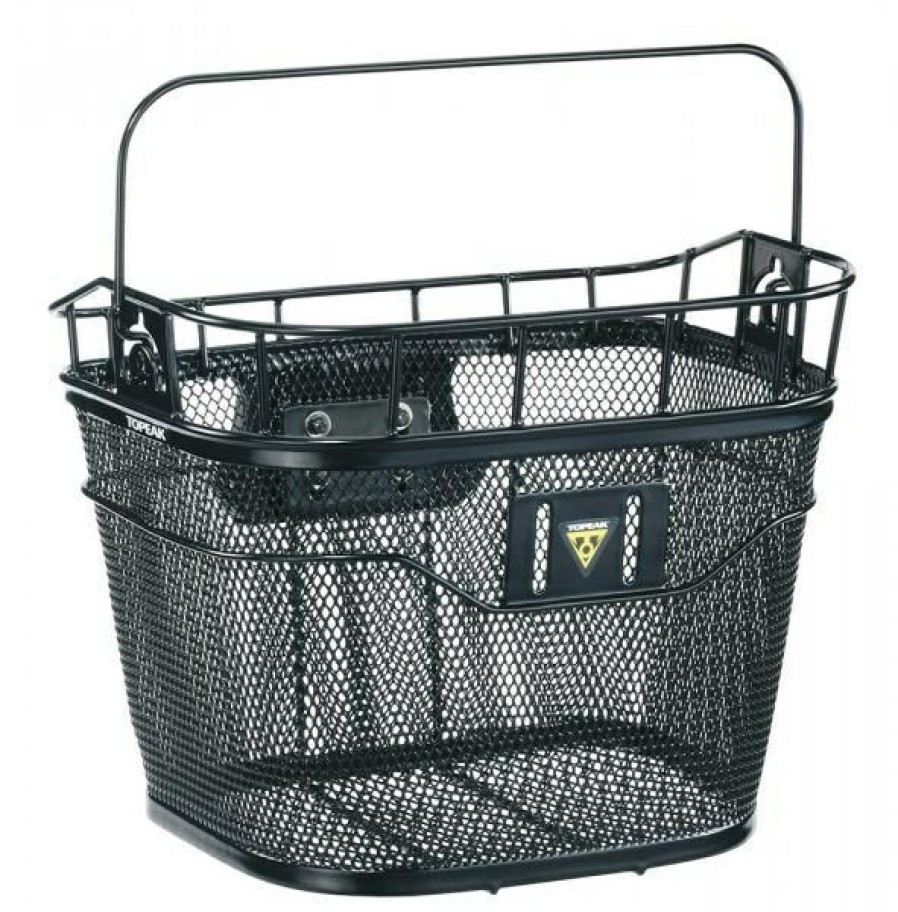 Accessories * | Topeak Front Basket With Mount Quick Delivery Black