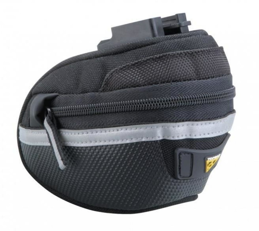 Accessories * | Topeak Wedge Pack Ii Saddle Bag With Quickclick (F25) W/Seatpost Strap Quality Guarantee Black