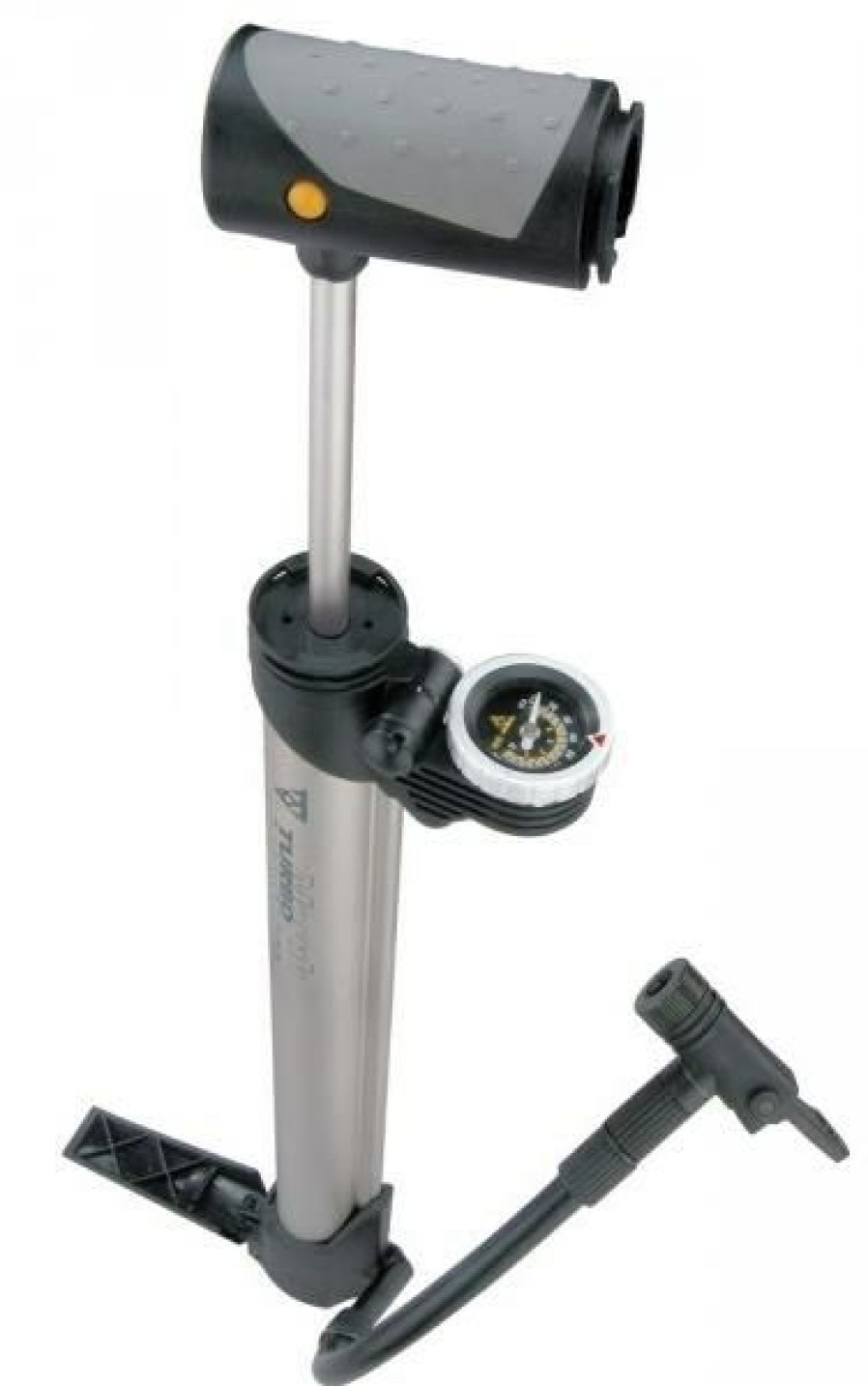 Accessories * | Topeak Turbo Morph G Mini Hand Pump With Gauge Bestsellers Silver