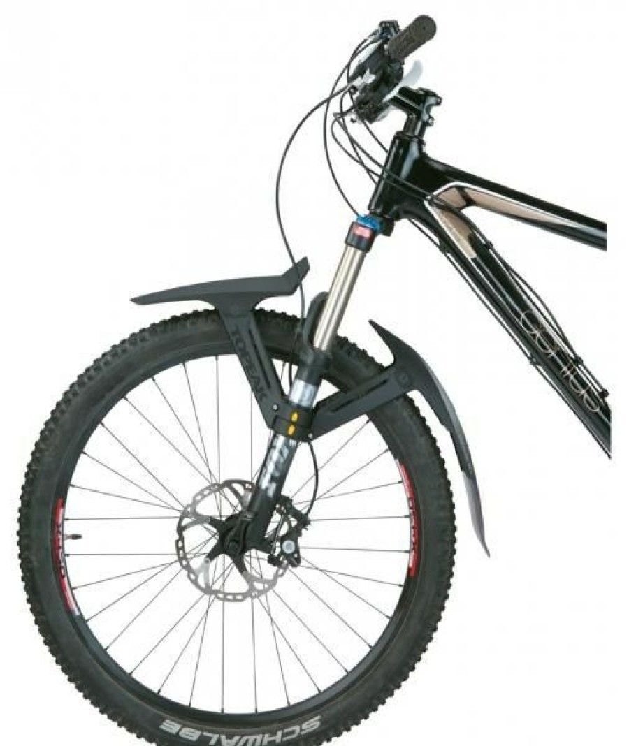 Accessories * | Topeak Defender Xc1 Front Ac11 29 Rear Mudguard Set Sale Online Black