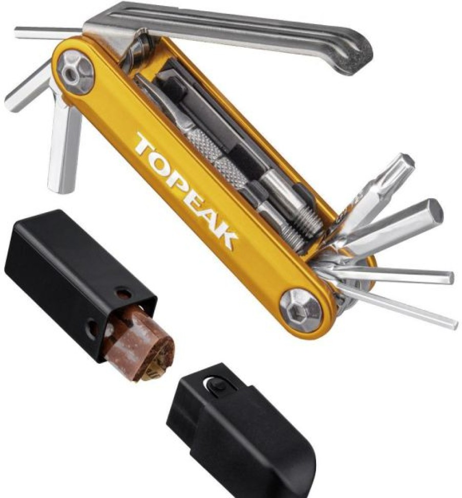 Maintenance * | Topeak Tubi 11 Combo Multi Tool Discount Sale Gold