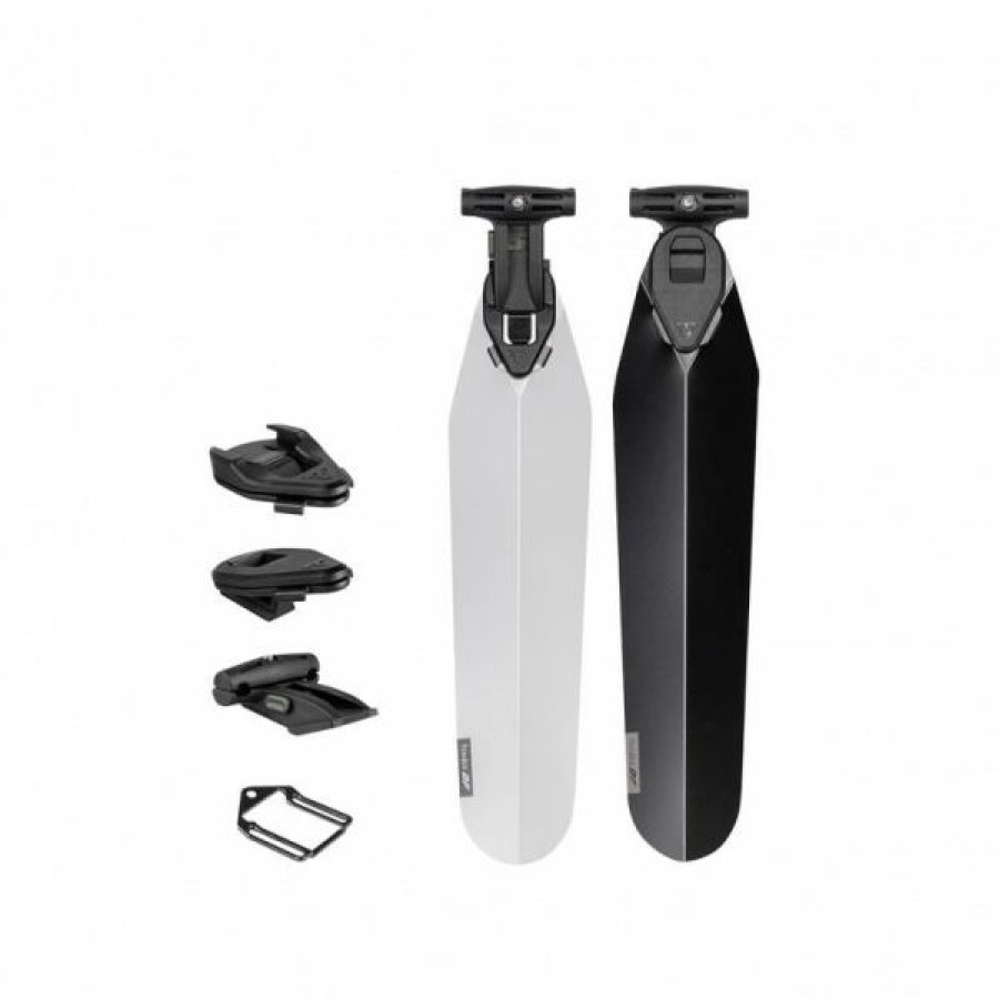 Accessories * | Topeak Flashfender Df Deluxe Edition Mtb Mudguard Online Store Black/Transparent